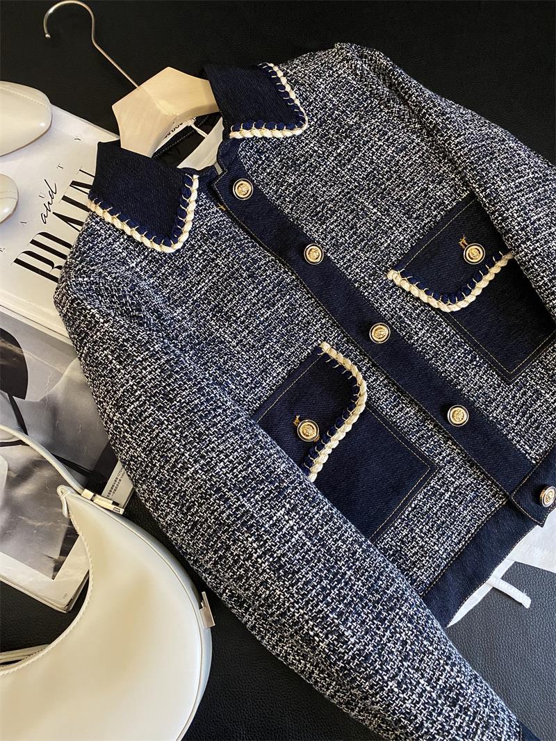 Short Lapel Small Fragrant Coat Top Woman