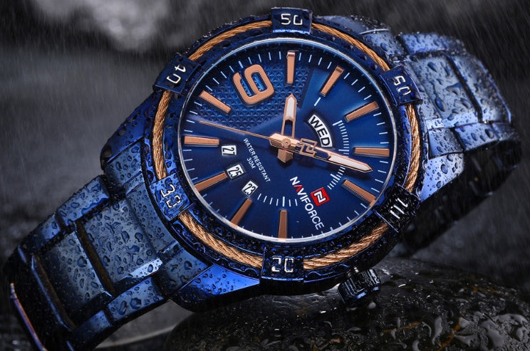 Waterproof quartz watch men&