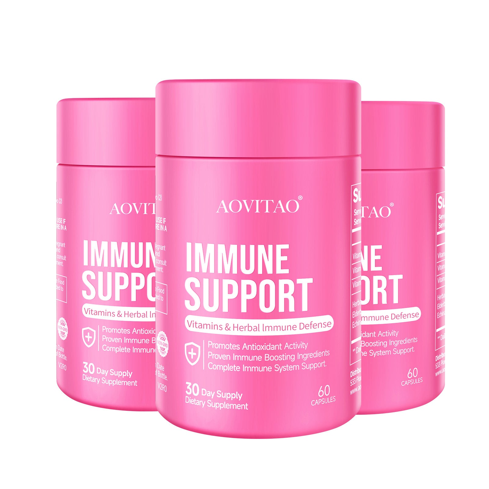 Natural Herbal Immune Defense Immunity Vitamins Supplement Booster And Mushroom Supplement With Lion&