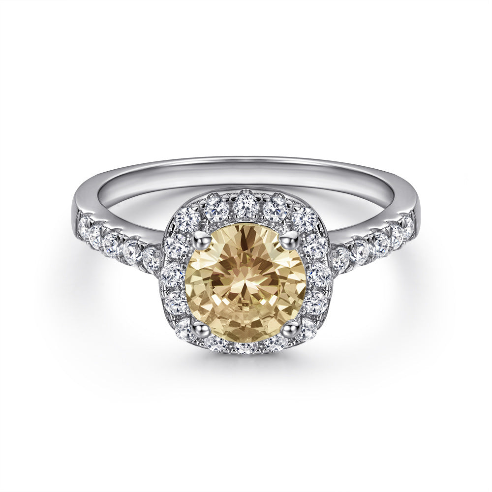 925 Sterling Silver Ring Zircon