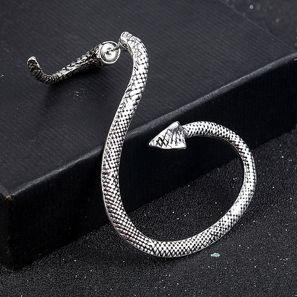 Retro Exaggerated Snake-shaped Winding Ear Clips
