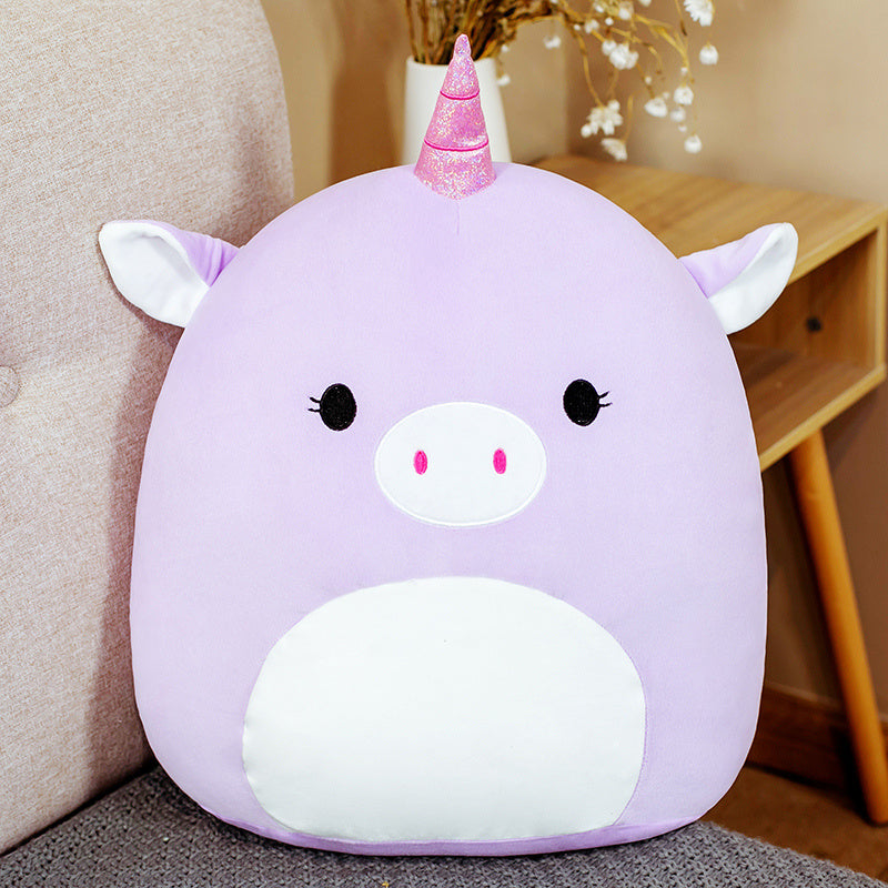 Cute Fat Fat Plush Toy Animal Doll Kawaii Deer Pig Soft Pillow Buddy Stuffed Cushion ValentineS Gift For Kids Girl
