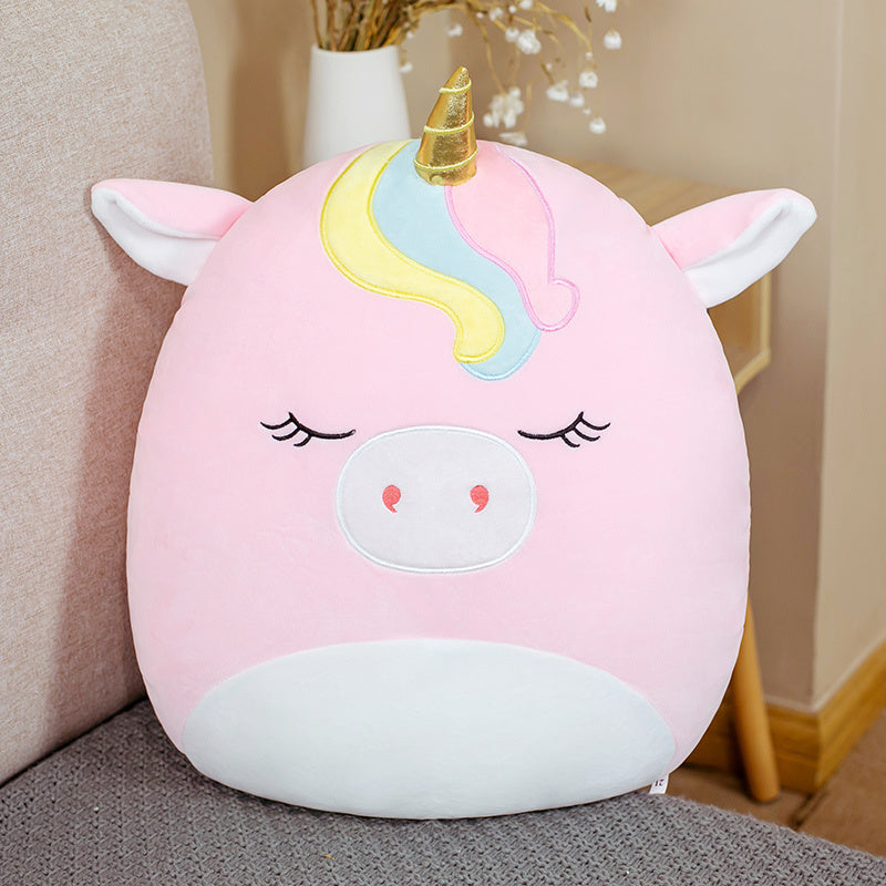 Cute Fat Fat Plush Toy Animal Doll Kawaii Deer Pig Soft Pillow Buddy Stuffed Cushion ValentineS Gift For Kids Girl