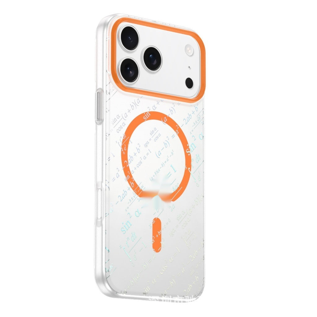 Magnetic Suction Phone Case Formula Semi-transparent Frosted Drop-resistant Protective Cover