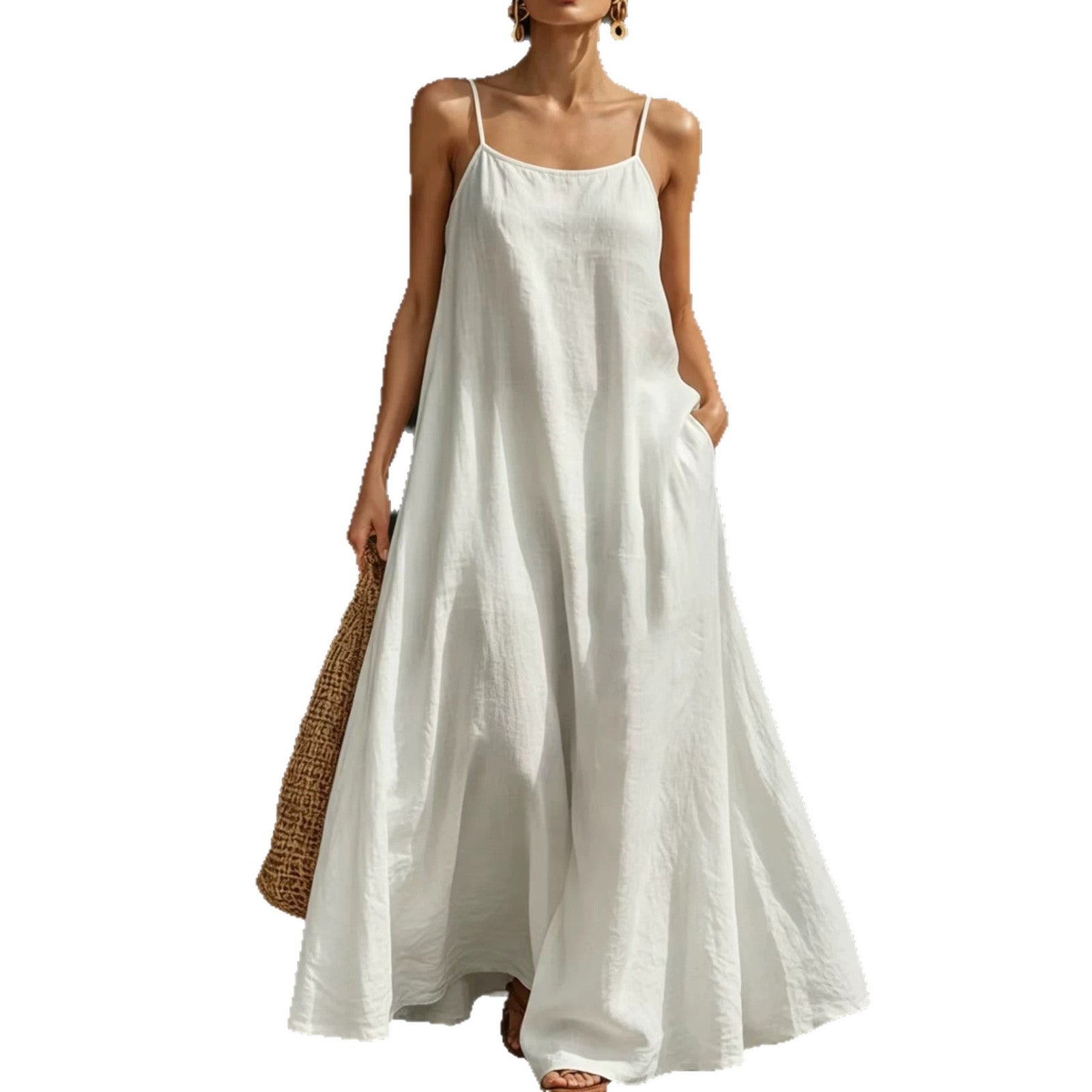 Casual Strap Maxi Resort-style Dress