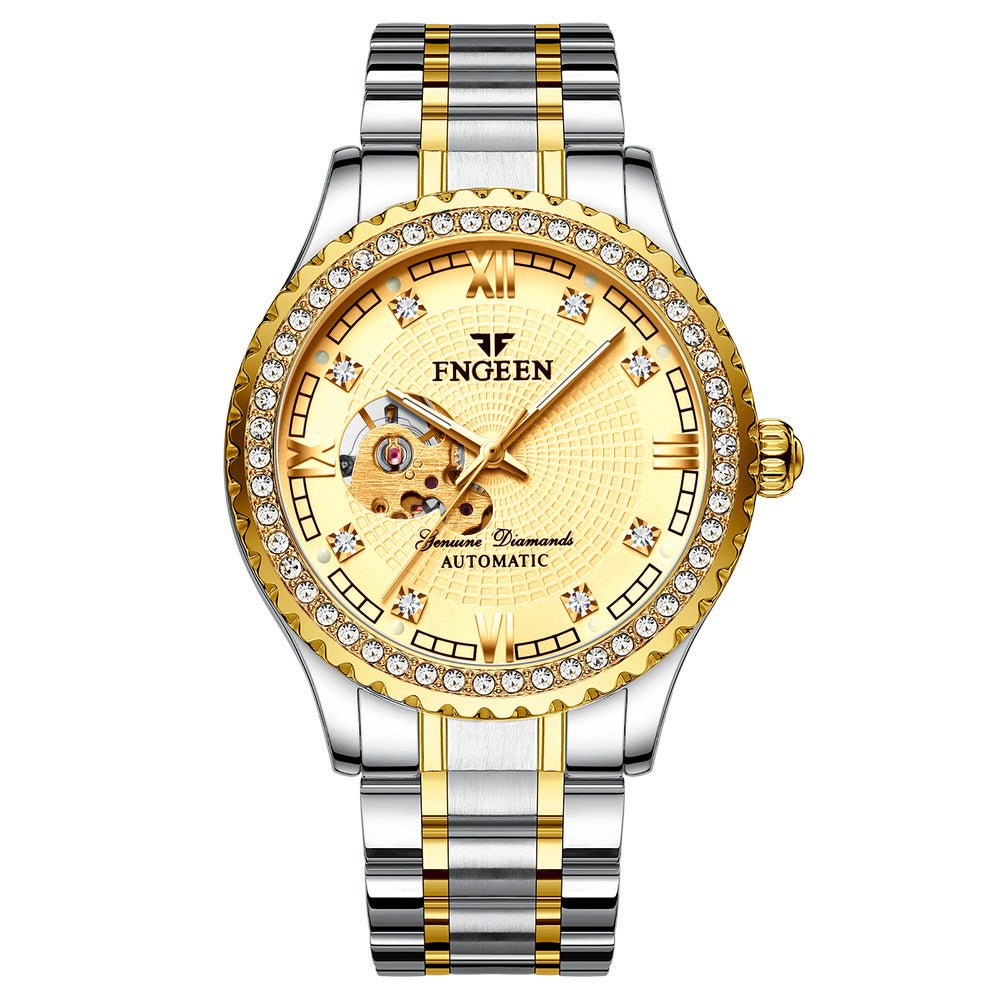 Mechanical Watch Automatic Waterproof Diamond Men&