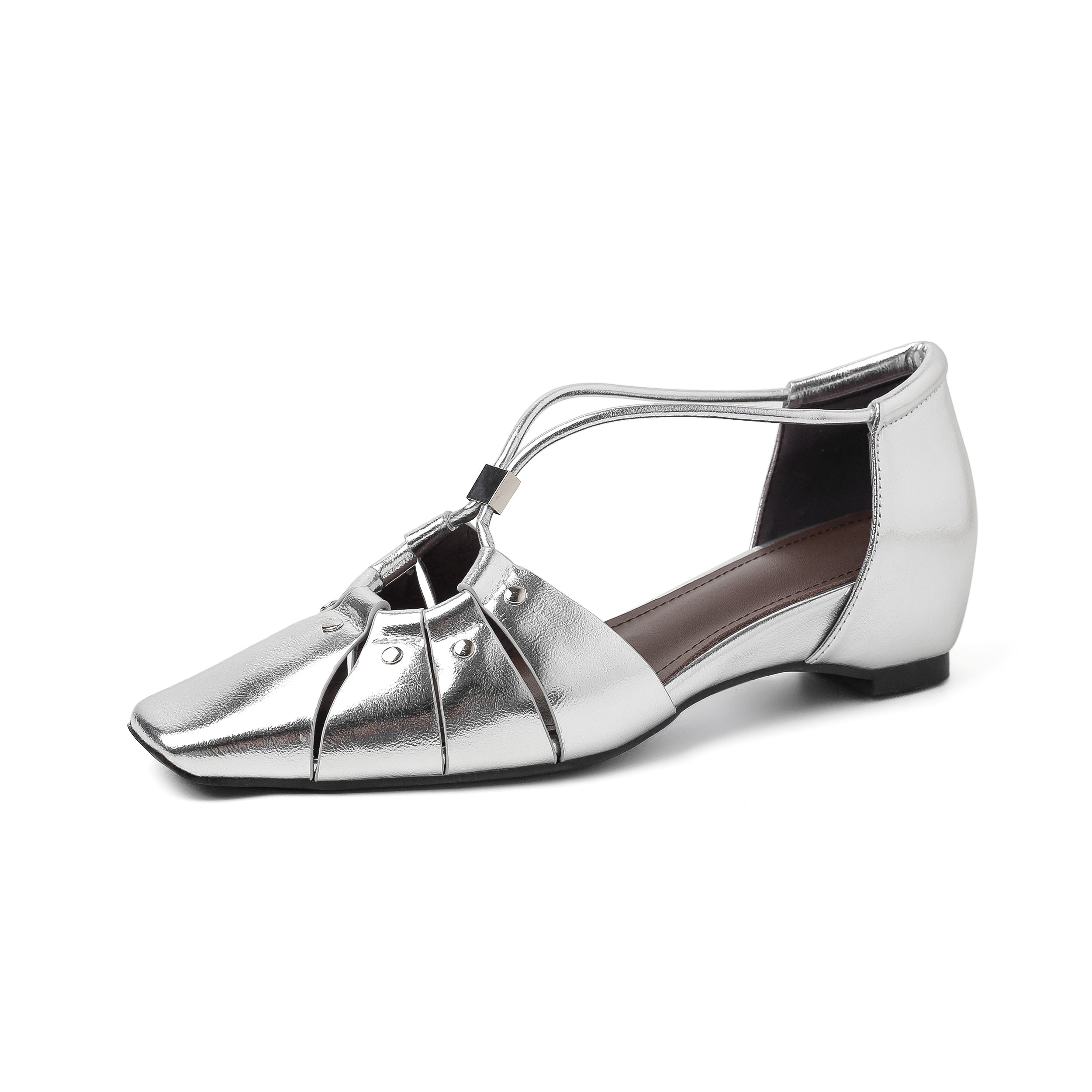 Handcrafted Full-Grain Leather Cage Sandals, Women&