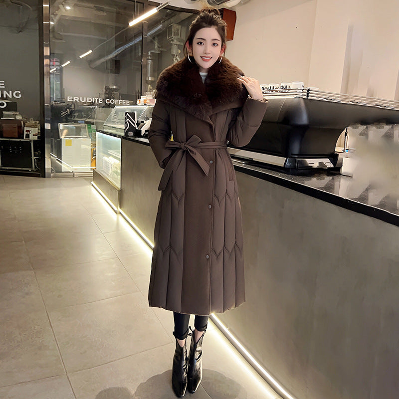 Temperament Plus Size Fashionable Elegant Cotton-padded Jacket