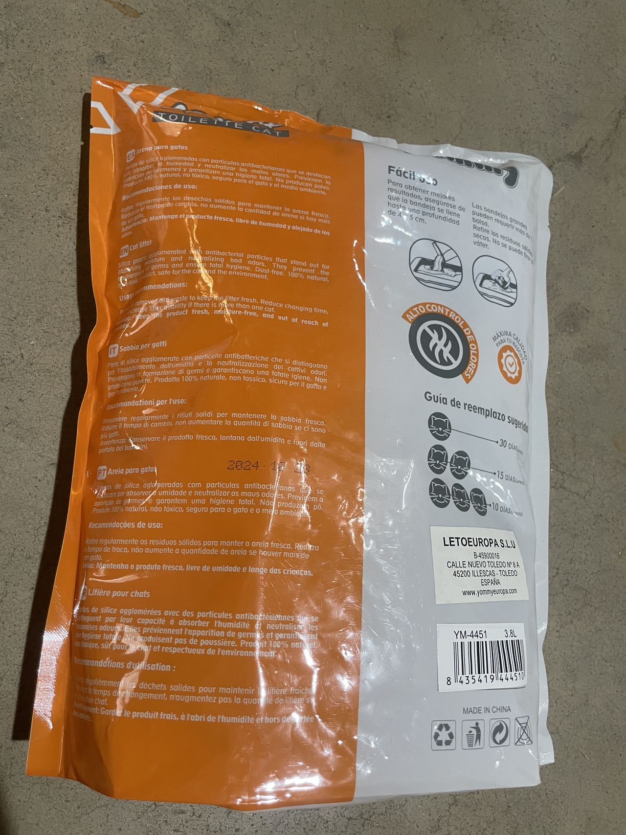 3.8L Crystal Cat Litter