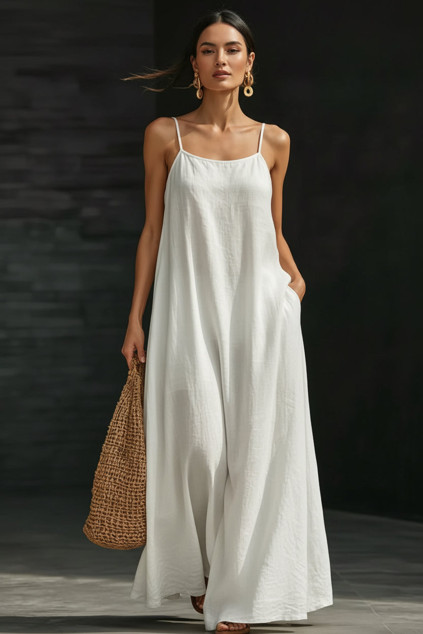 Casual Strap Maxi Resort-style Dress