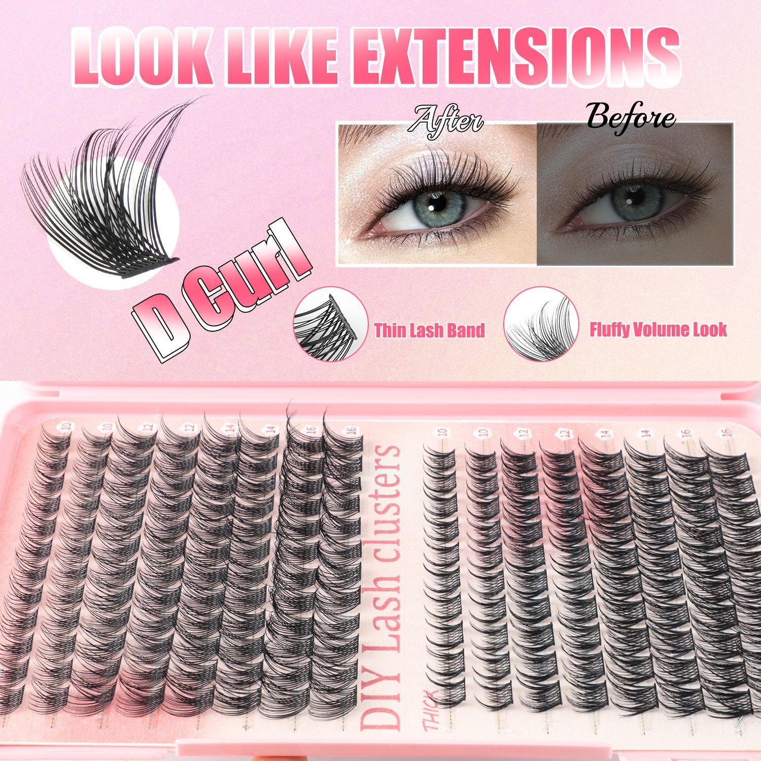 DIY Segmented Natural High-volume Lash Kit