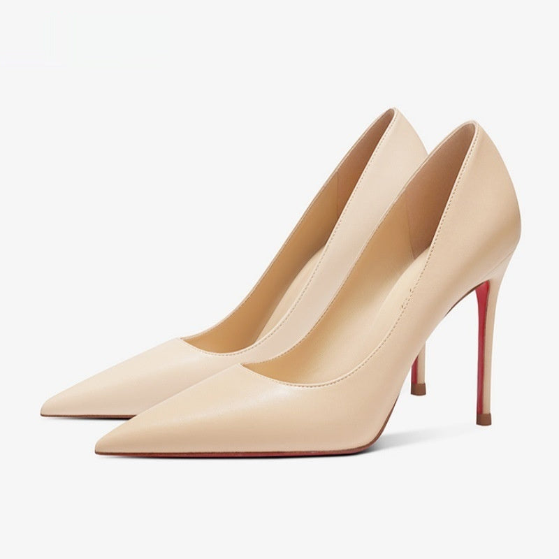 Pointed-toe Sheepskin Spring Women&
