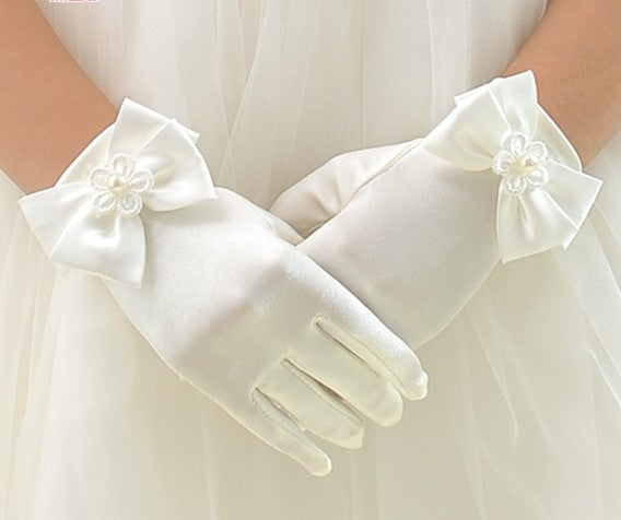 Flower Girl Long Gloves Children&