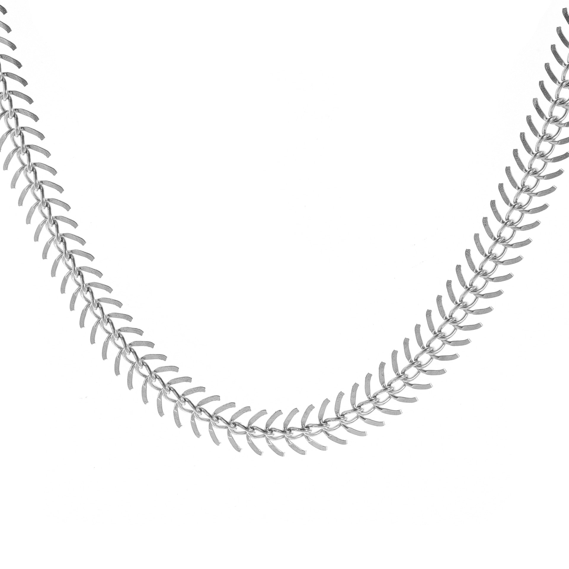 Fishbone Aircraft Chain Necklace Women&