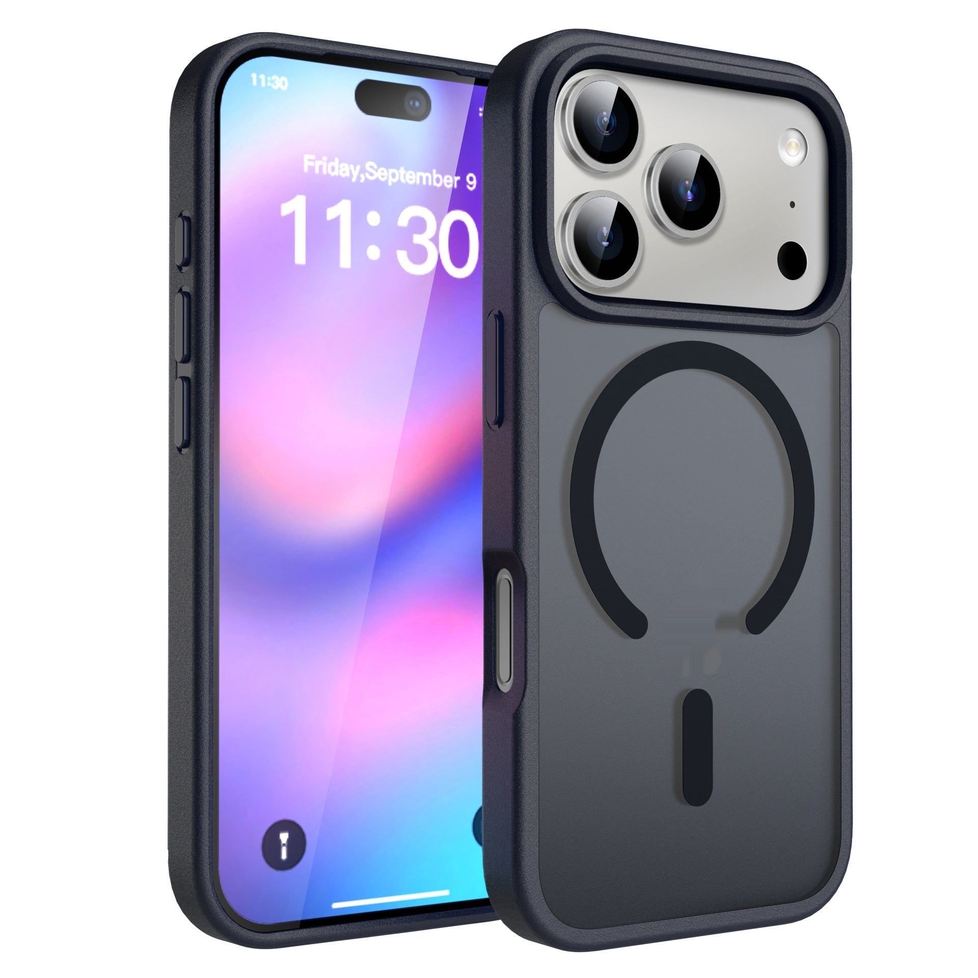 Frosted Skin Feeling Two-in-one Anti-drop Phone Shell