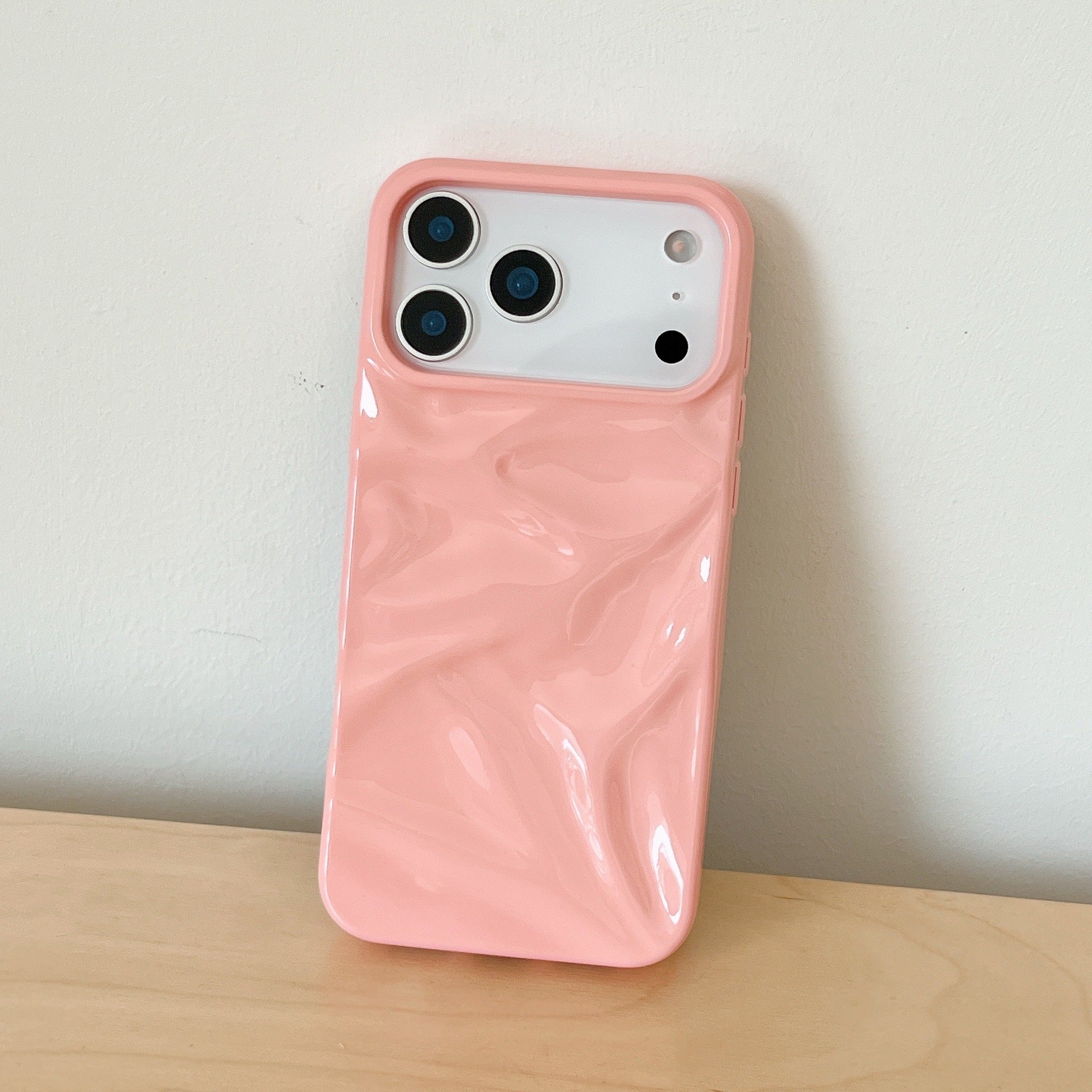 Simple Solid Color Pleated Soft Shell