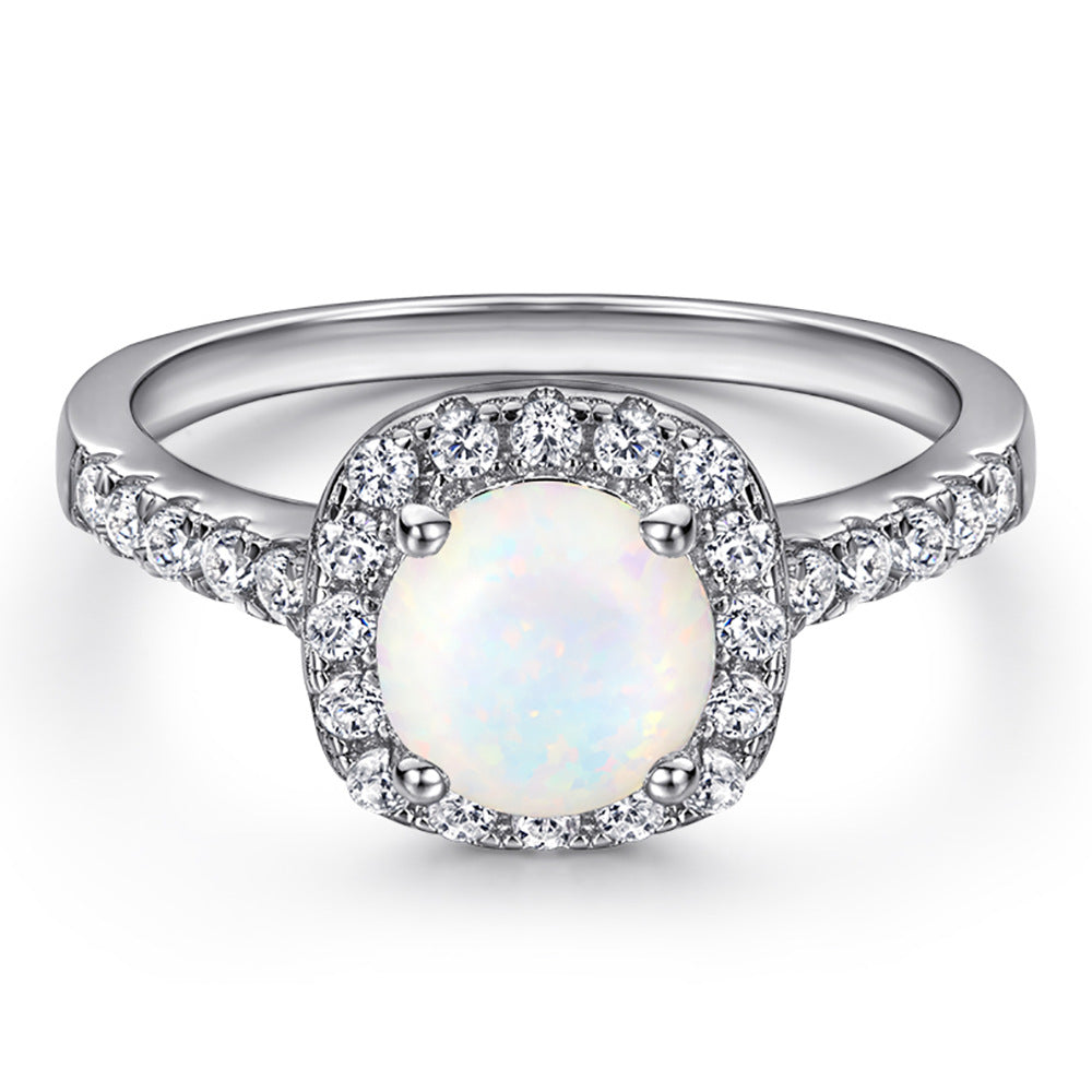 925 Sterling Silver Ring Zircon