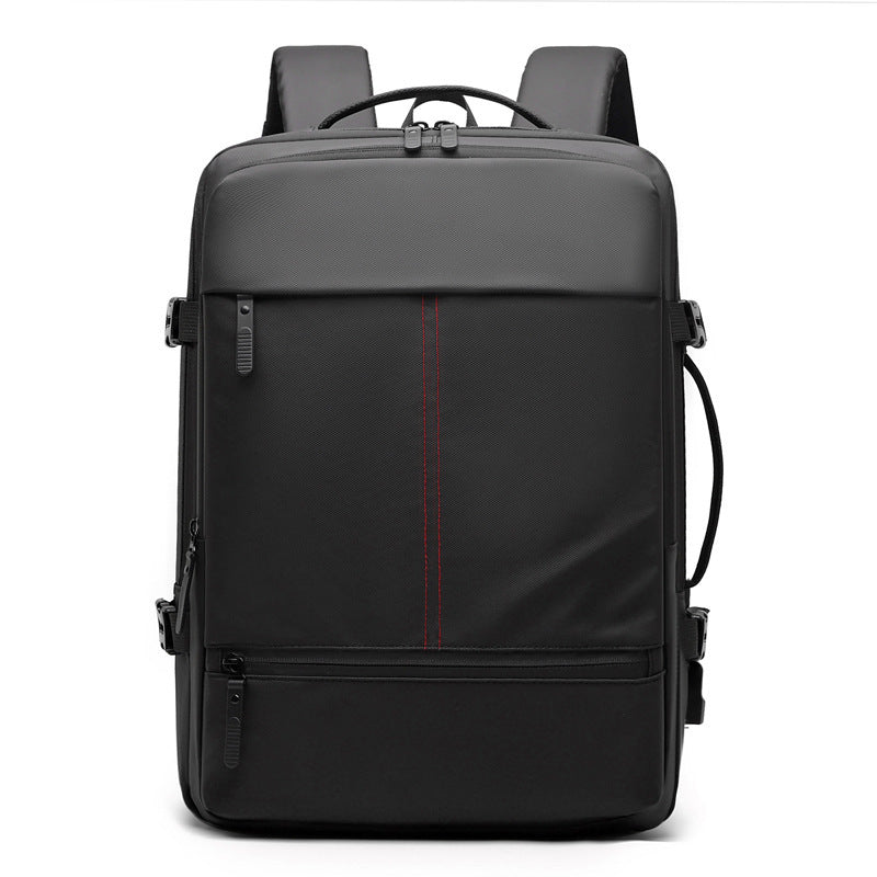 Multi-functional Boarding Solid Color Backpack Men&