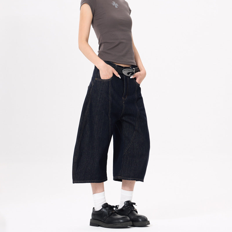 Cropped Pants High-street Streetwear Brand Scimitar Jeans