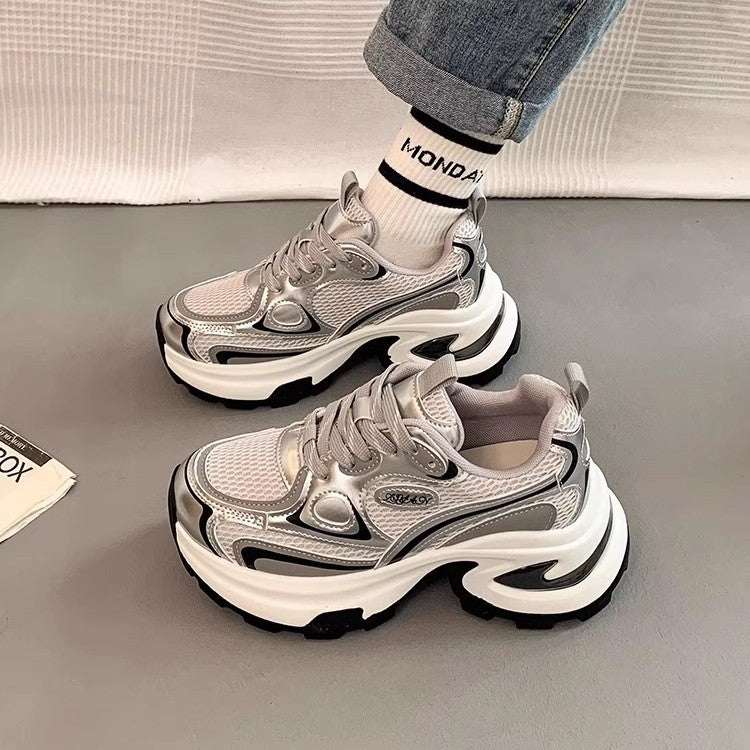 Mesh Breathable Clunky Sneakers Women&