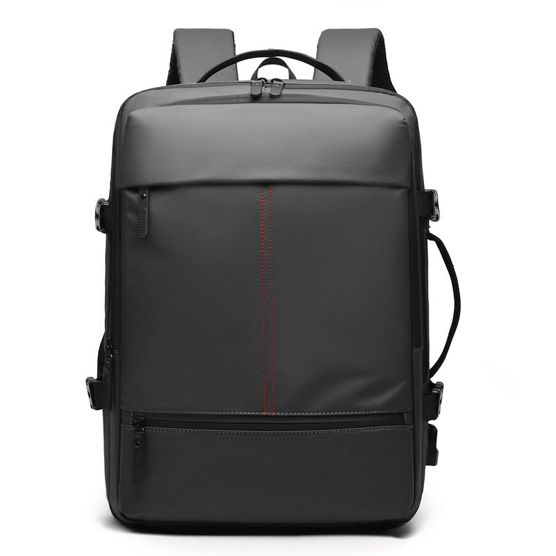 Multi-functional Boarding Solid Color Backpack Men&