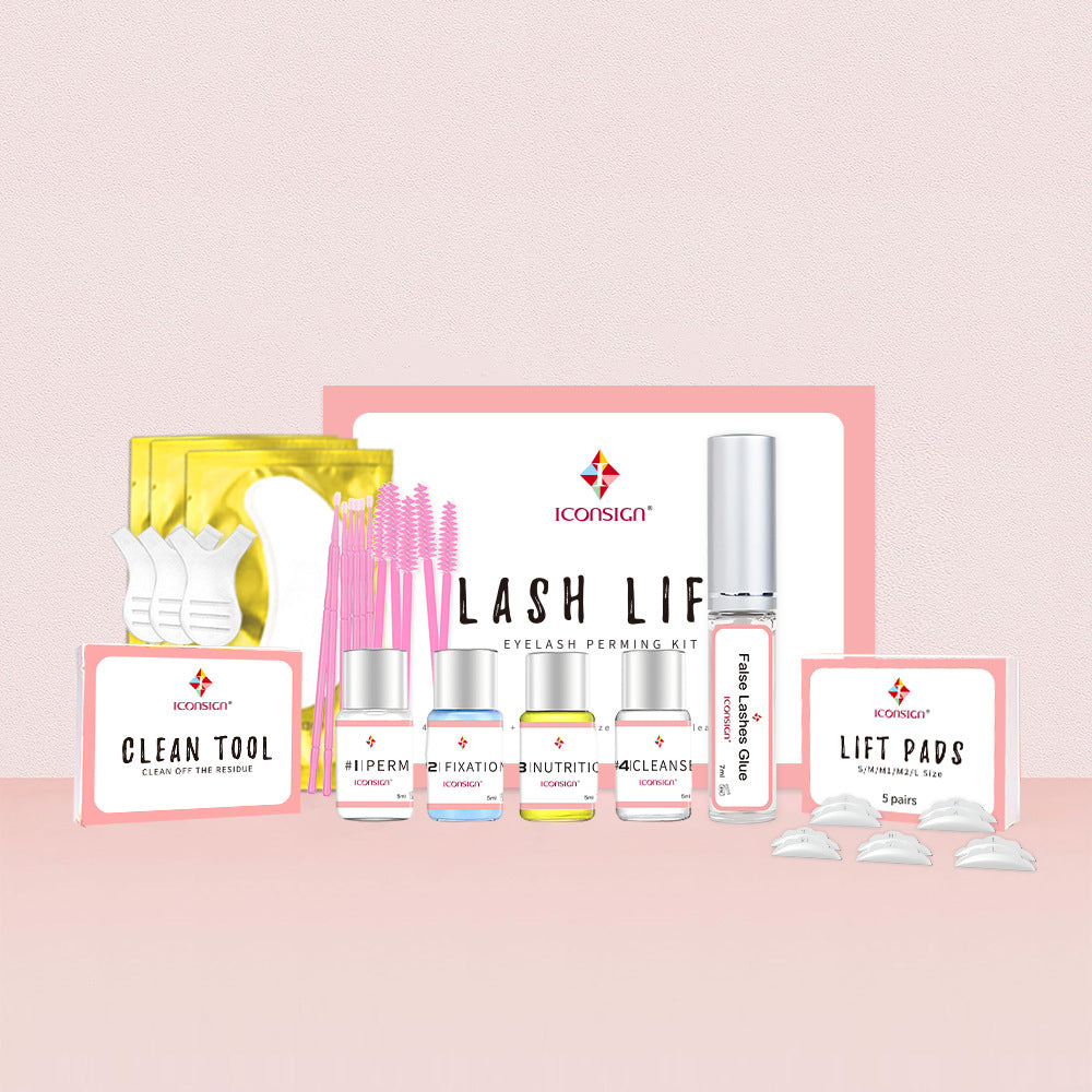 ICONSIGN Eyelash Perming Keratin Kit For Long-lasting Curly Lashes Easy Eyelash Perming
