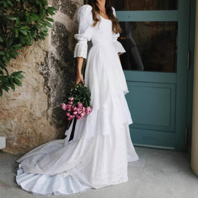 Wedding Long Sleeve Lace Wedding Dress