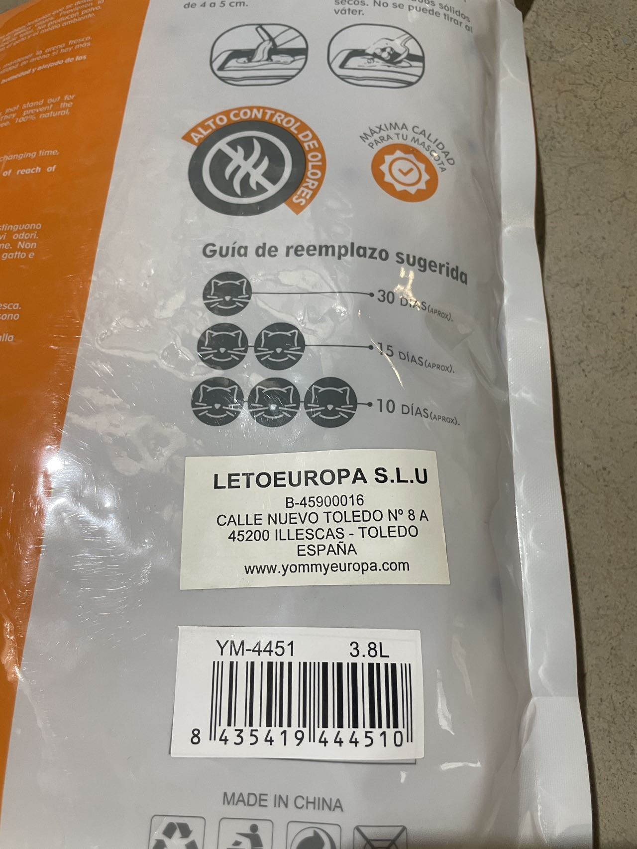 3.8L Crystal Cat Litter