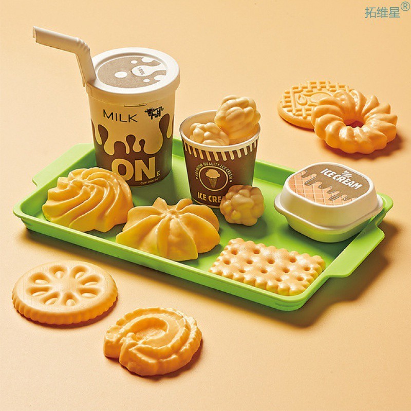 Kids Kitchen Toy Pretends Play Cooking Food Game Hamburger