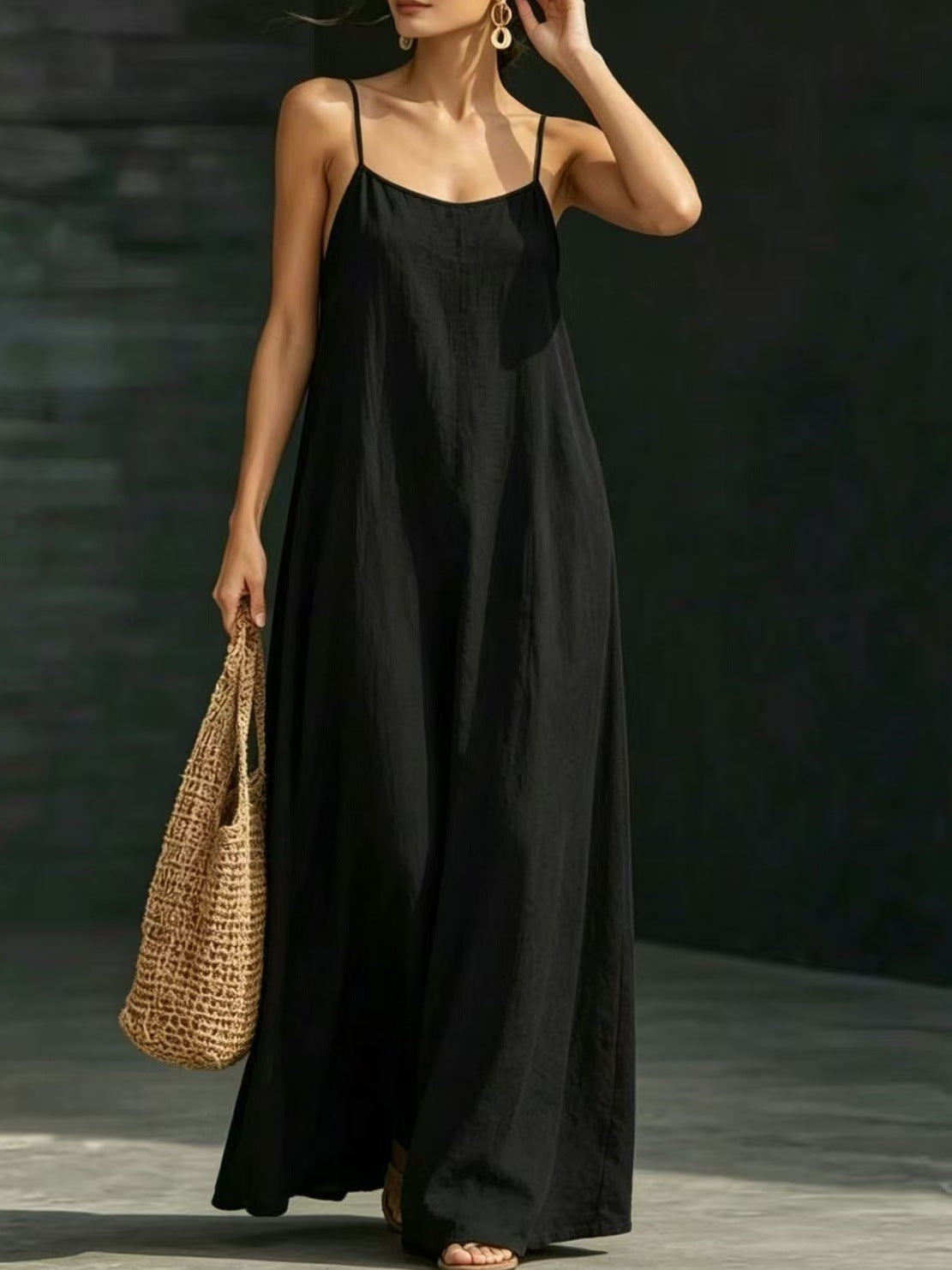Casual Strap Maxi Resort-style Dress