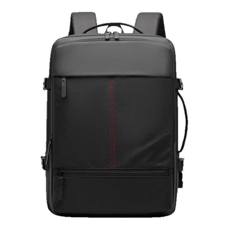Multi-functional Boarding Solid Color Backpack Men&