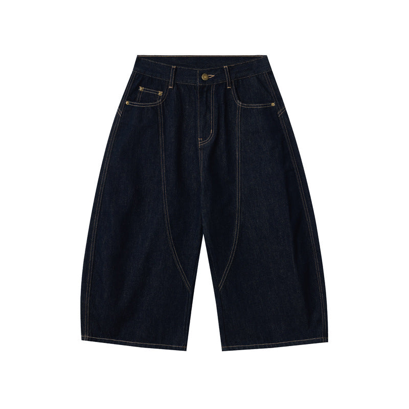 Cropped Pants High-street Streetwear Brand Scimitar Jeans