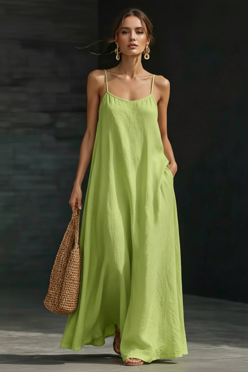 Casual Strap Maxi Resort-style Dress