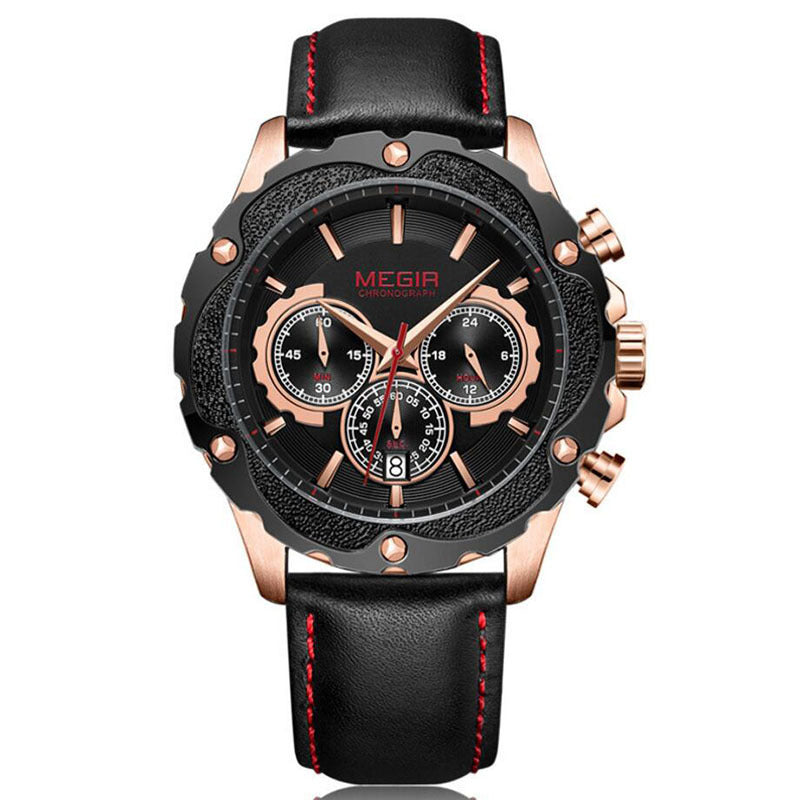 Watch Multifunctional Sports Chronograph Calendar Men&