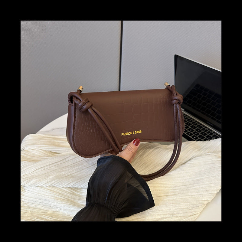 Summer Minimalist PU Underarm Bag Chic Solid Color Square Shoulder Purse Versatile Crossbody Tote For Women Elegant Office