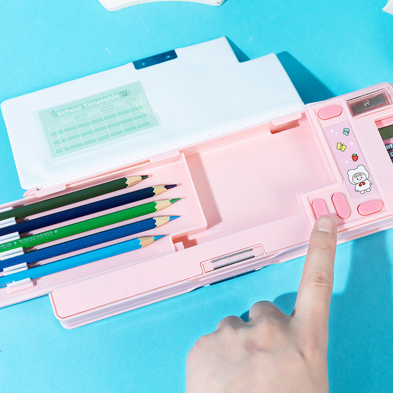 Multifunctional Large Capacity Plastic Pencil-box