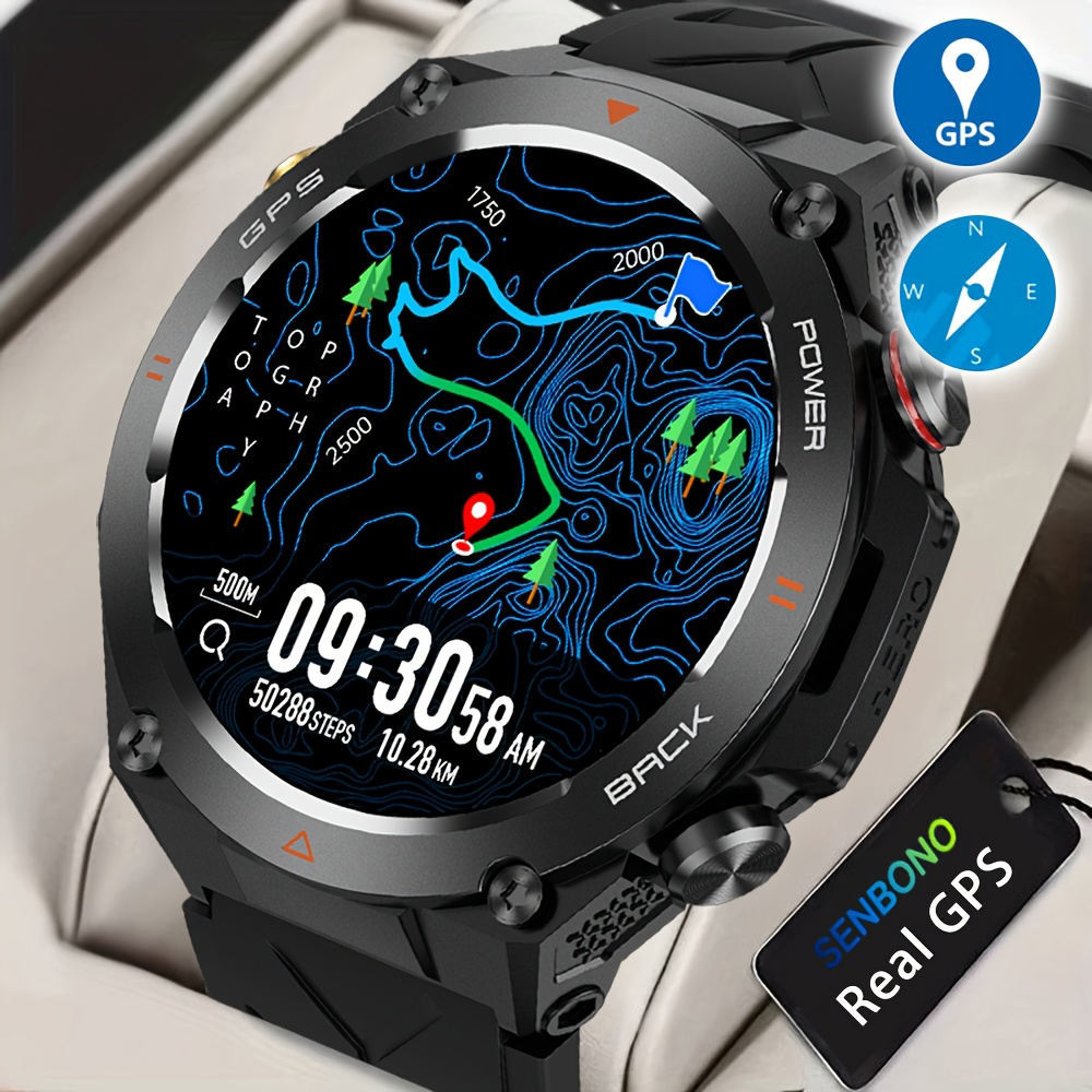 SENBONO GPS Smart Watch Men 1.45&
