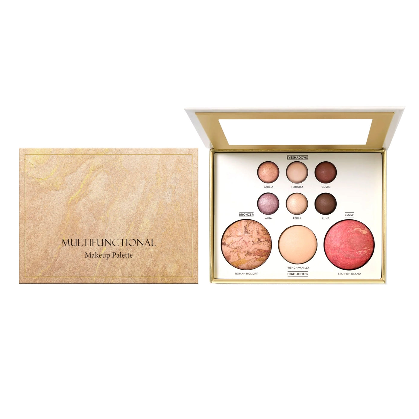 Gilded Comprehensive Makeup Tray