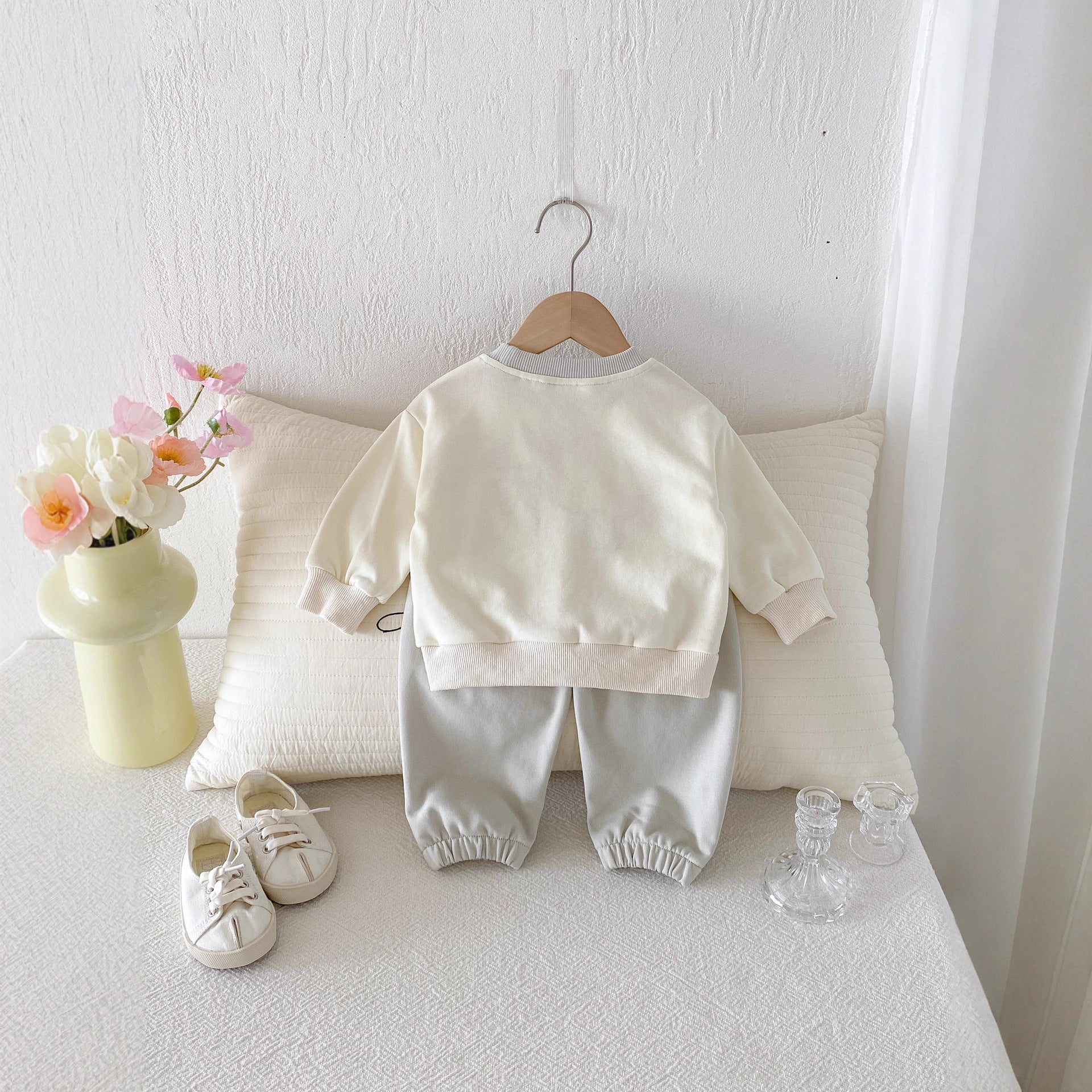 Casual Pants Cartoon Sweater Two-piece Suit