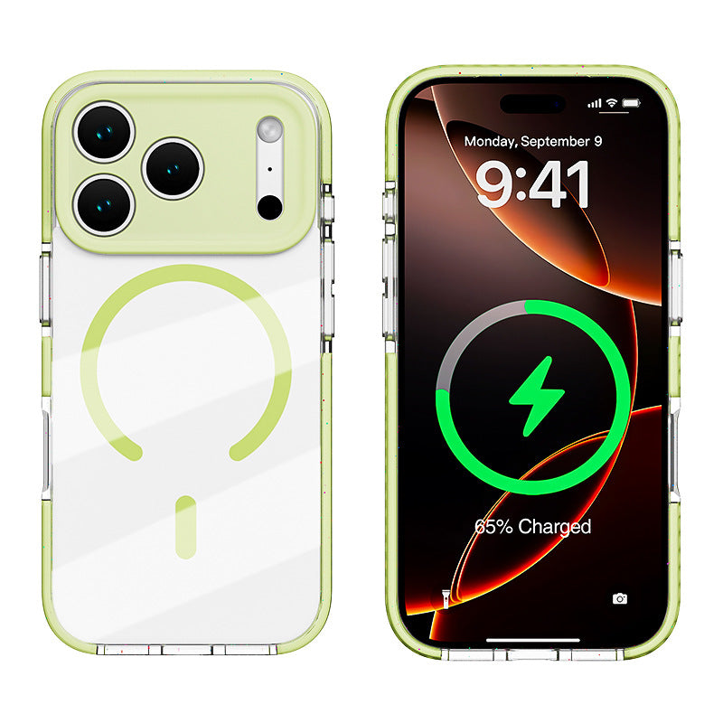 Three-in-one Drop-resistant Transparent Protective Case