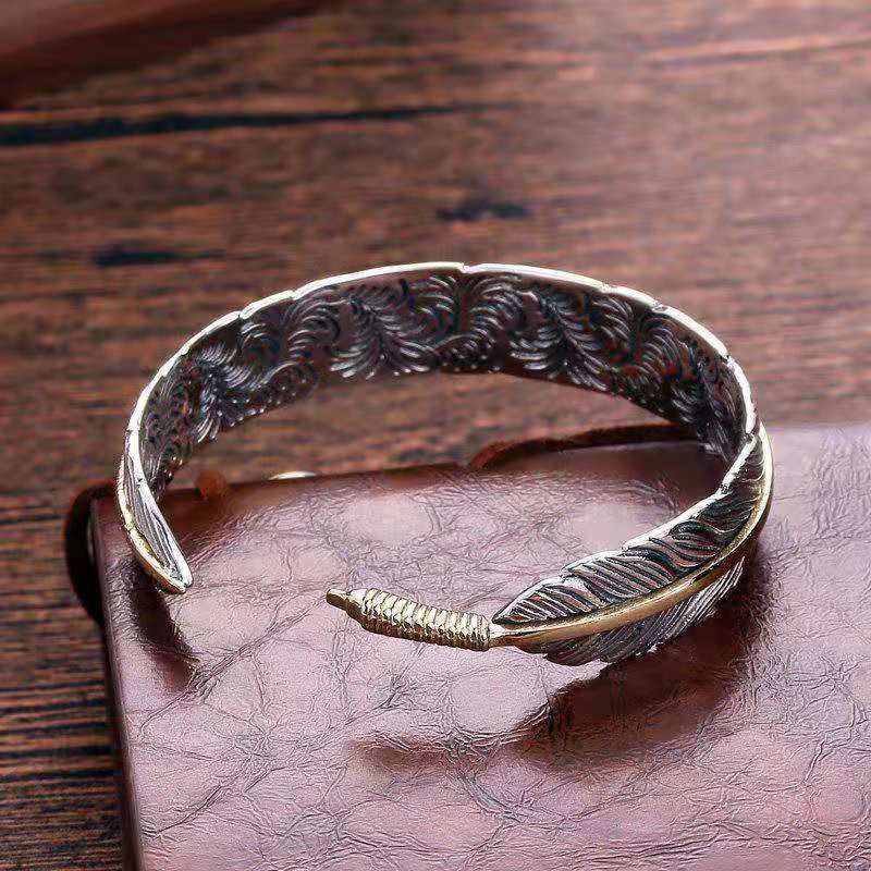Vintage Takahashi Goro Karaage Feather Bangle Men&