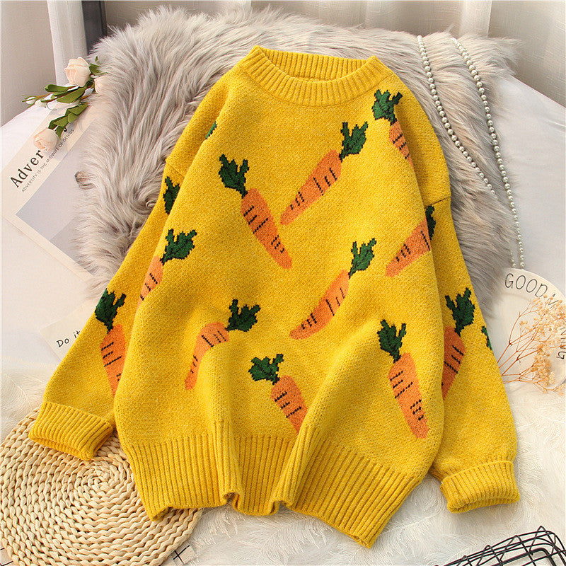 Sweater Female Autumn Winter Outfit Wear Korean Version