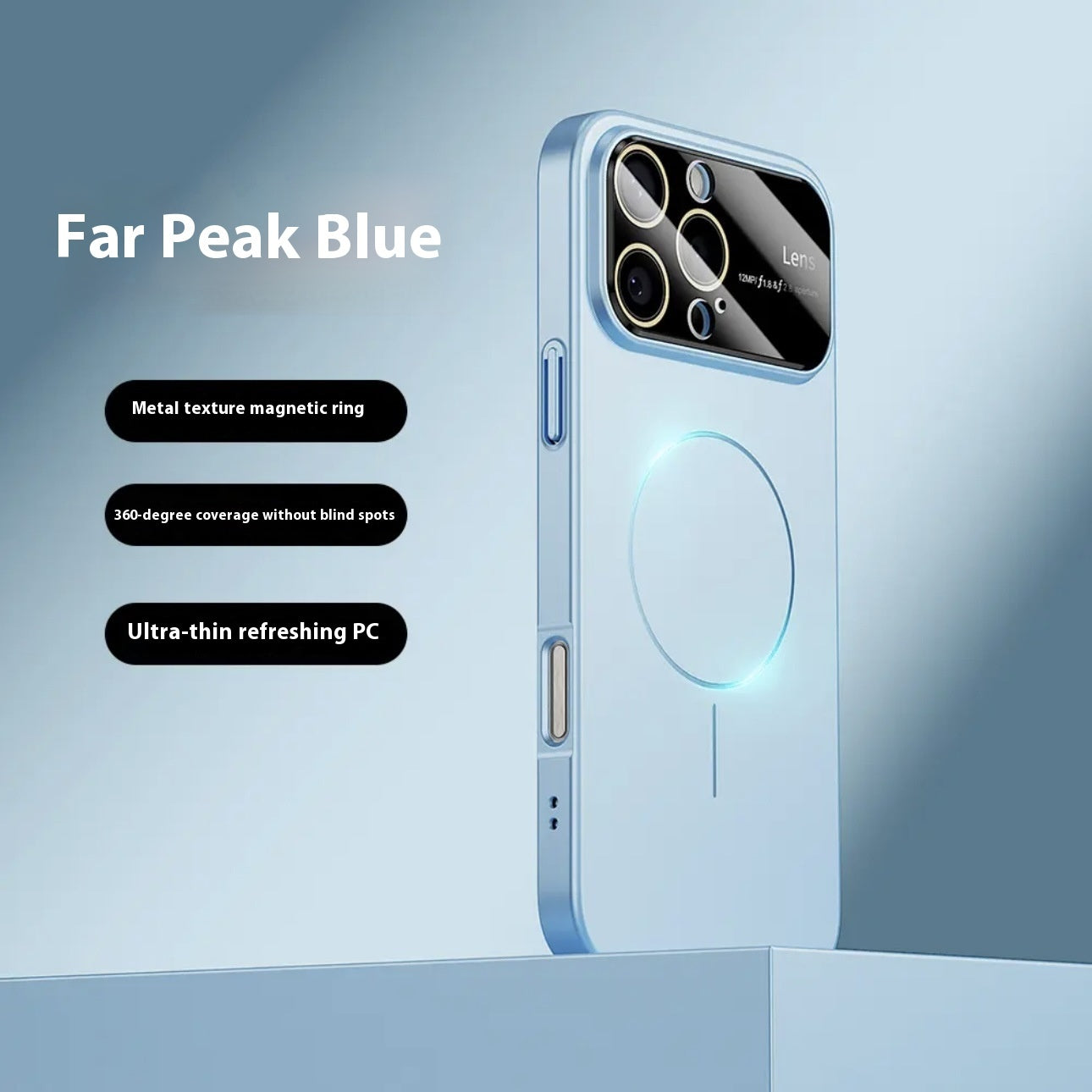 Large Window Frosted Fine Circle Magnetic Drop-resistant Phone Case