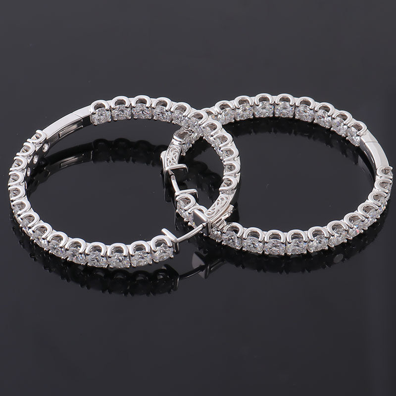 18k Gold Personalized Diameter Big Ear Ring