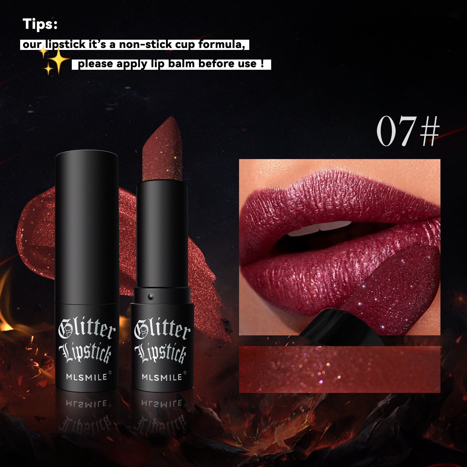 Pearlescent Thin And Glittering Diamond Lipstick Easy To Color Longlasting Lip Gloss Long Lasting Nourishing Moisturizing 7 Color Lipstick