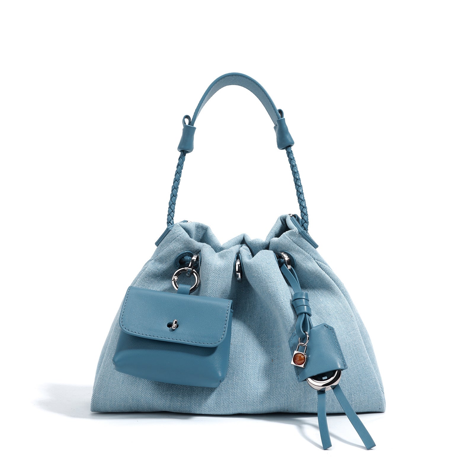 Denim Series Handbag Leather Special-interest Design