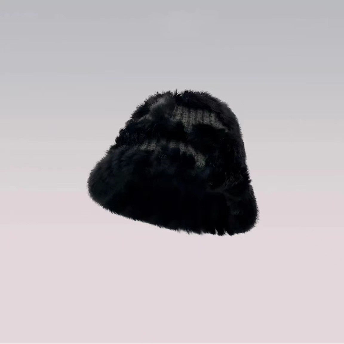 Rabbit Fur Hat Women&