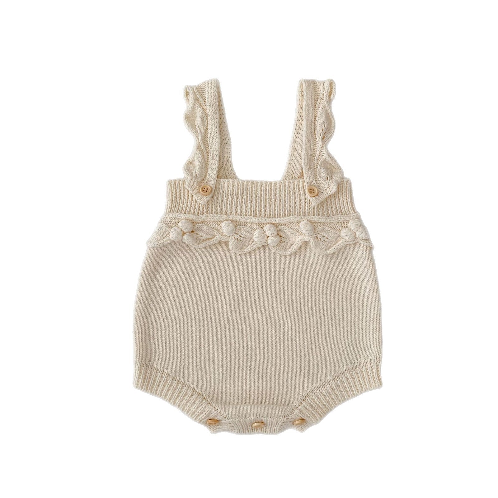 Infant Hand Crocheting Ball Strap Onesie