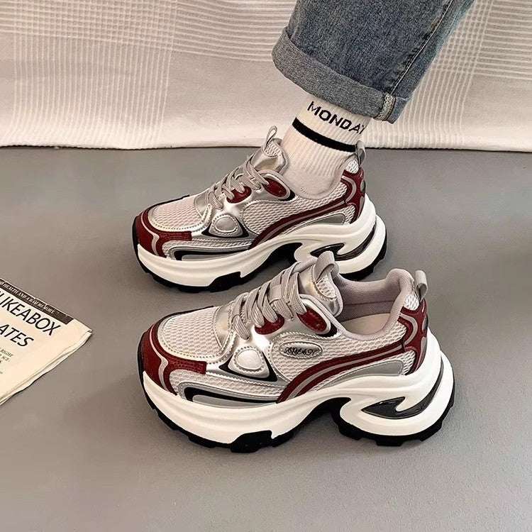 Mesh Breathable Clunky Sneakers Women&