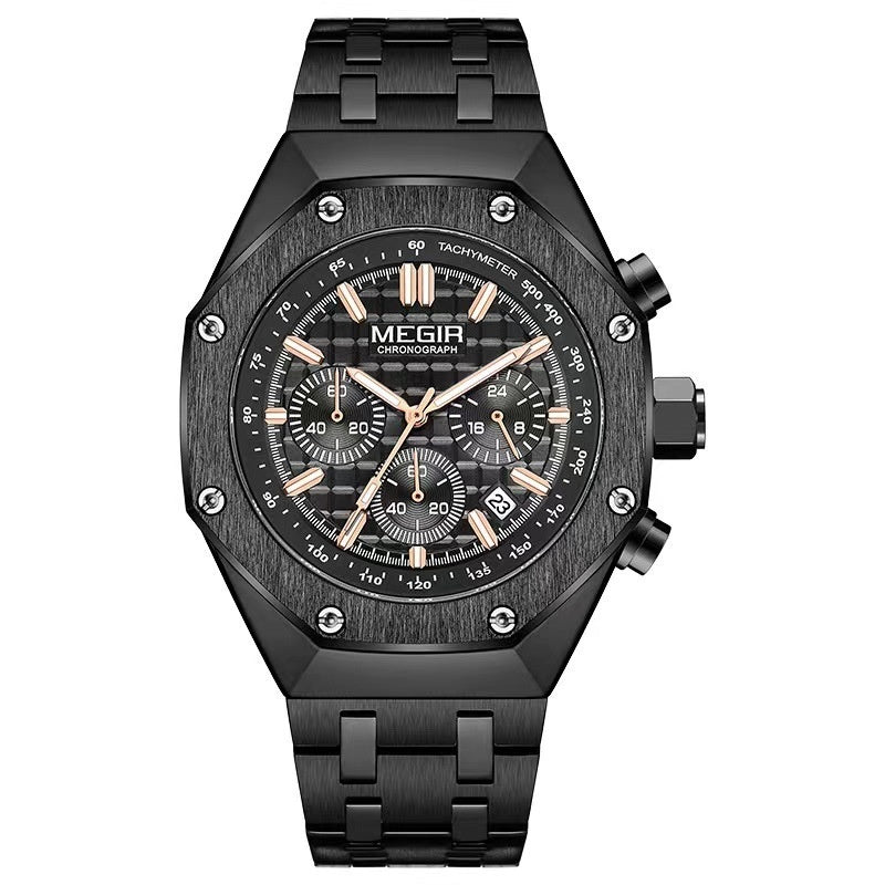 Multifunctional Waterproof Quartz Watch Men&